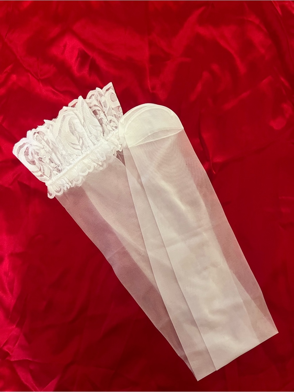 White Lace Sheer stockings